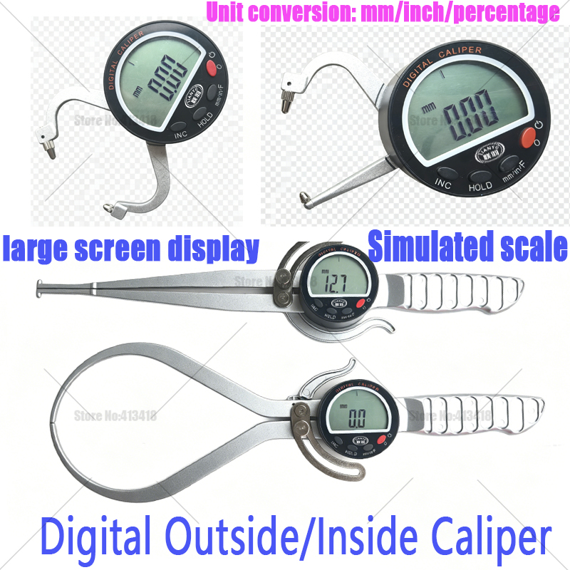 Digital Caliper 150Mm Stainless Steel - Calibro digitale esterno da 0-6 pollici