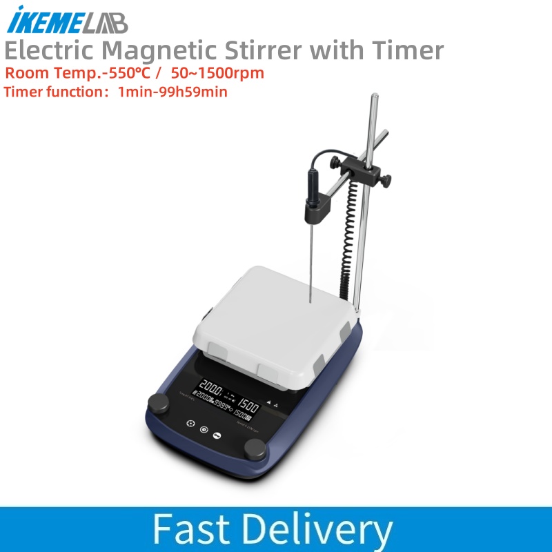 Lab Magnetic Stirrer Hot Plate - Agitatore magnetico con display digitale LCD