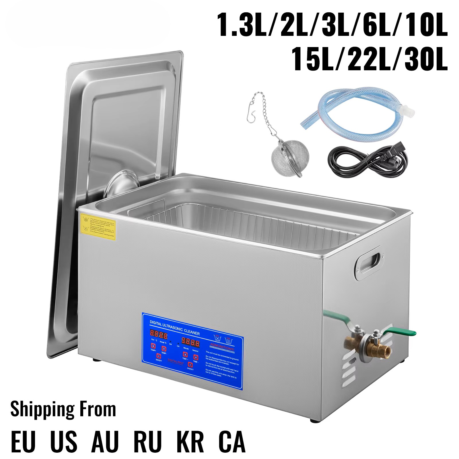 Ultrasonic Cleaner 30L Industrial - SucceBuy Pulitore a Ultrasuoni Portatile Riscaldato