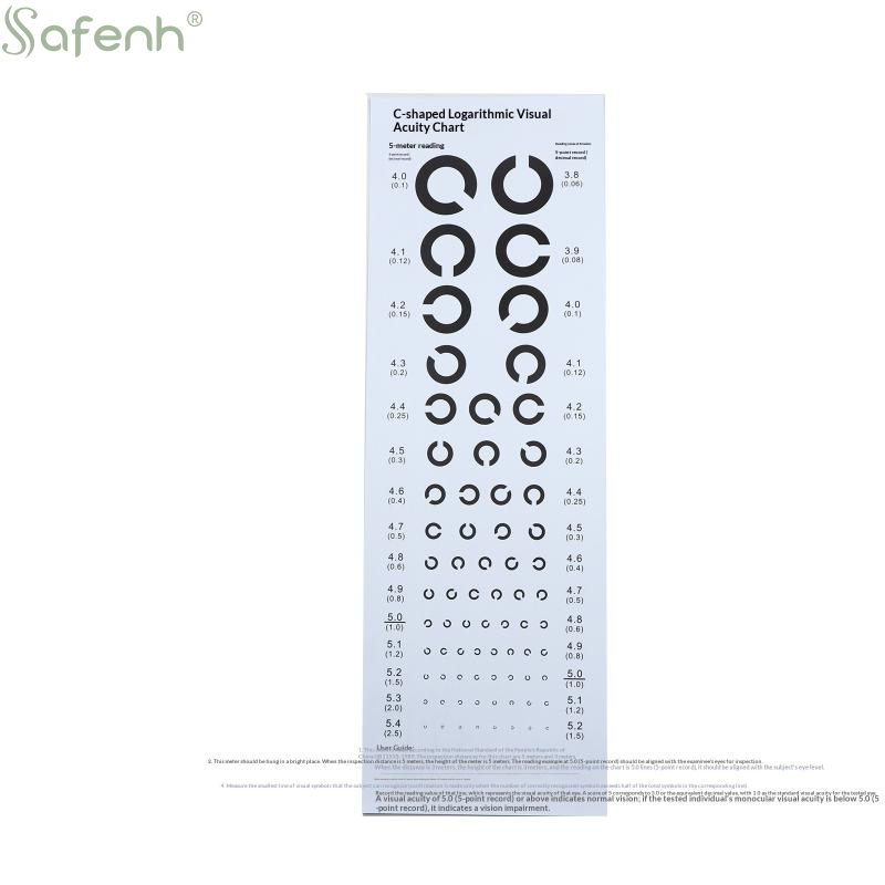 Medical Supplies - Schede per Test di Visione da