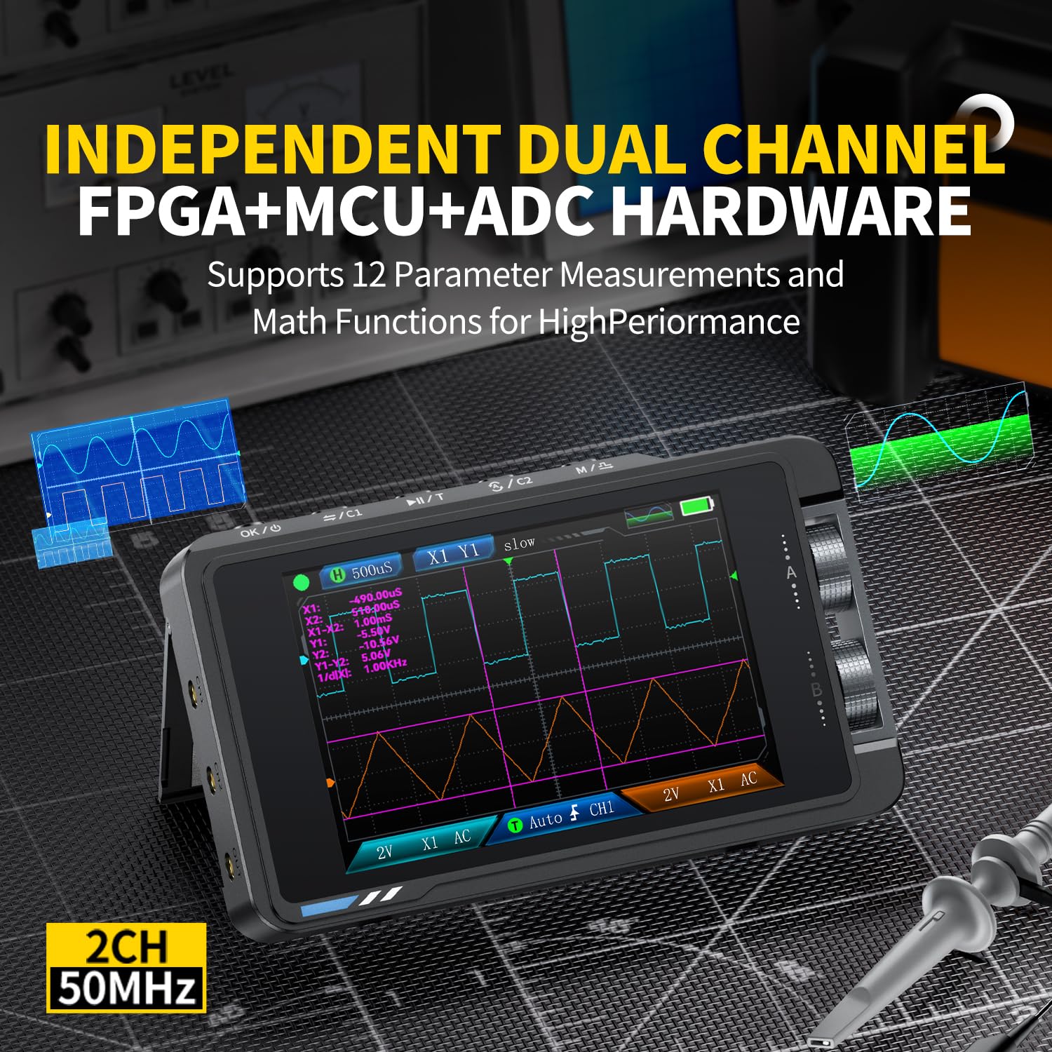 FNIRSI DS215H Oscilloscopio Di - Fnirsi Digital Oscilloscope Handheld recensione e prezzo