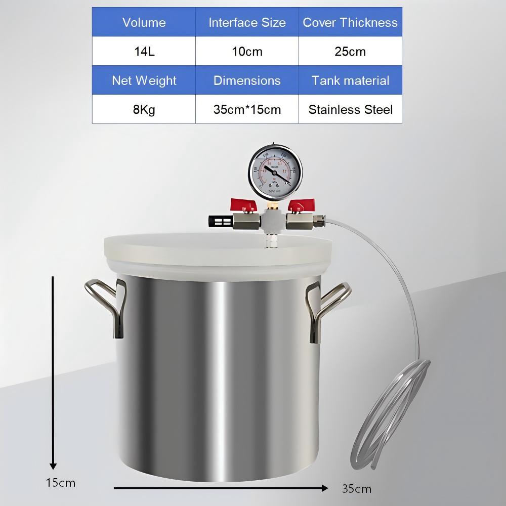 Camera a Vuoto in Acciaio Inos - Vacuum Chamber Kit With Pump recensione e prezzo