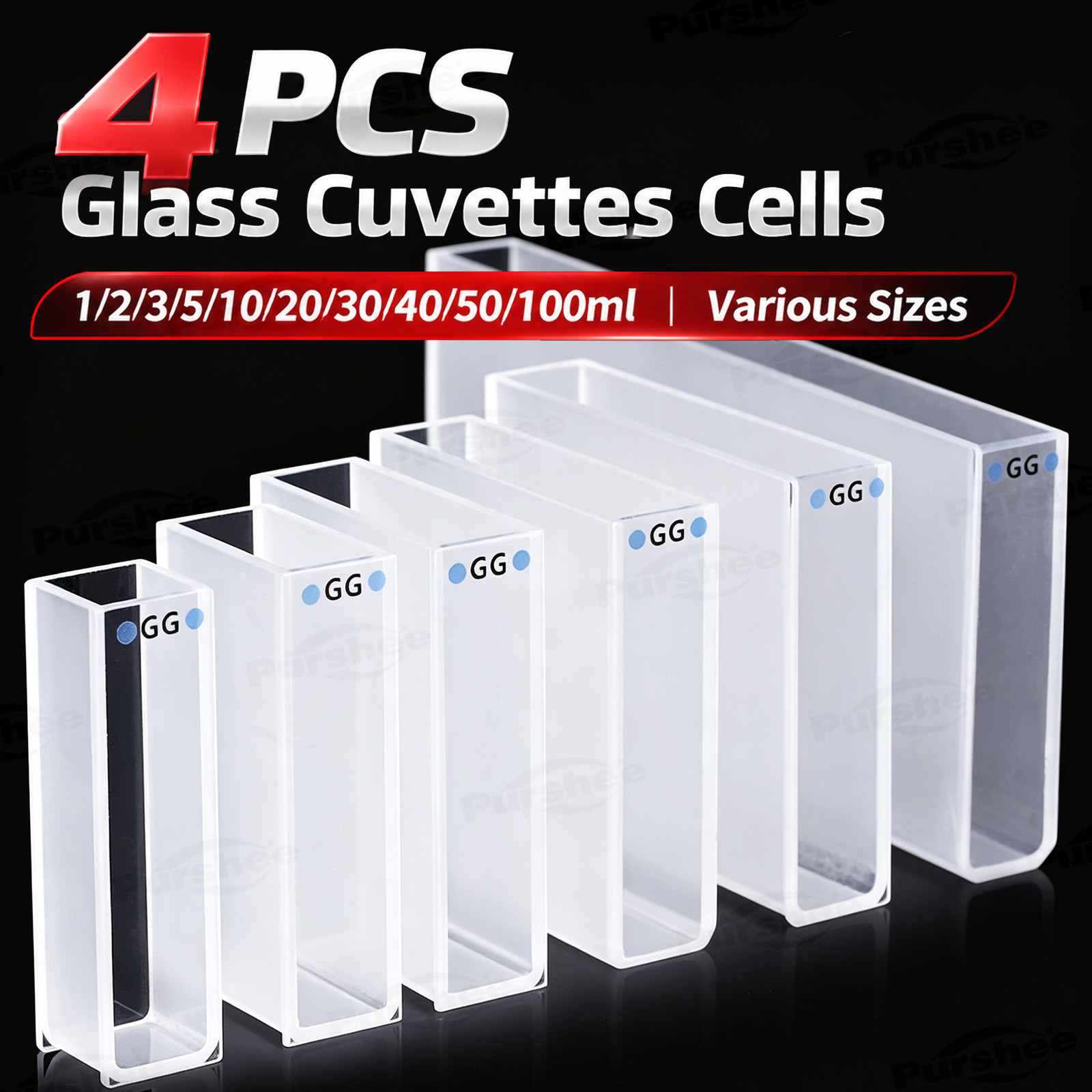 4 Cuvette in Vetro 1/2/3/5/10/ - Lab Equipment recensione e prezzo