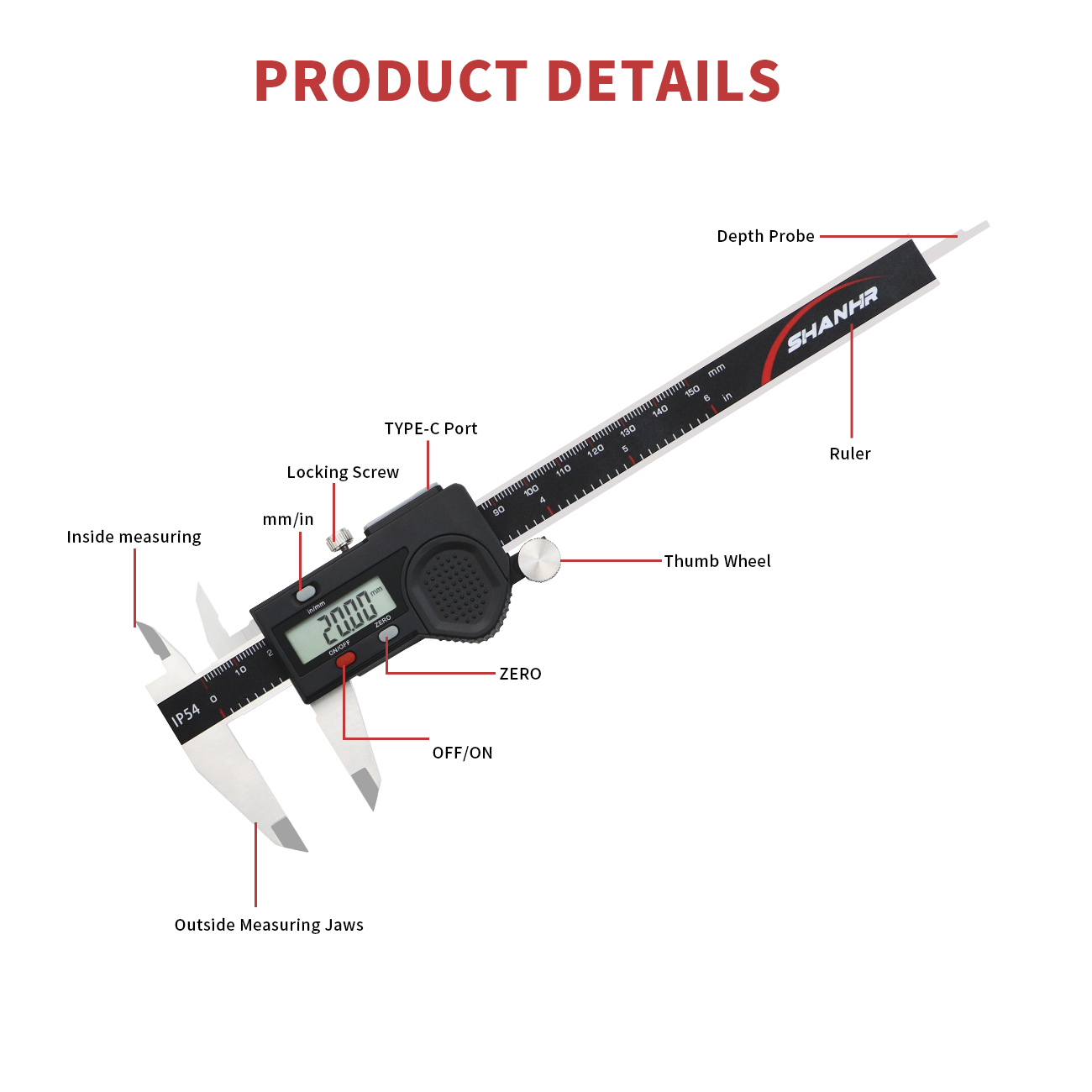 Calibro Digitale Elettronico S - Digital Caliper 150Mm Stainless Steel recensione e prezzo